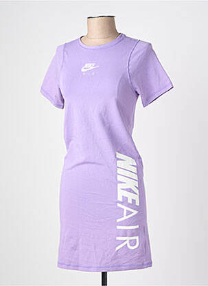 Robe courte manches courtes manches courtes violet NIKE femme