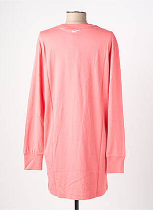 Robe courte manches longues manches longues rose NIKE femme