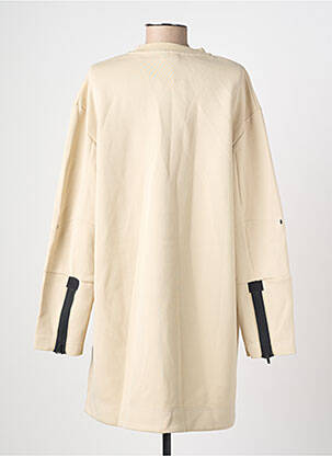 Robe courte manches longues manches longues beige NIKE femme