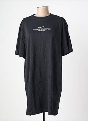 Robe courte manches courtes manches courtes noir NIKE femme