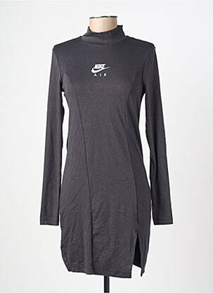 Robe courte manches longues manches longues noir NIKE femme