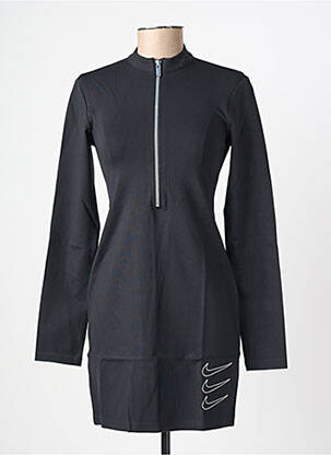 Robe courte manches longues manches longues noir NIKE femme