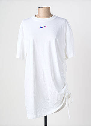 Tunique manches courtes tissage jersey blanc NIKE femme