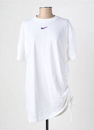 Tunique manches courtes tissage jersey blanc NIKE femme