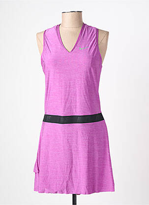 Robe courte sans manche sans manche violet NIKE femme