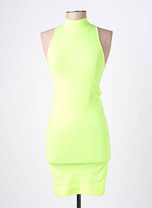 Robe courte sans manche sans manche jaune NIKE femme