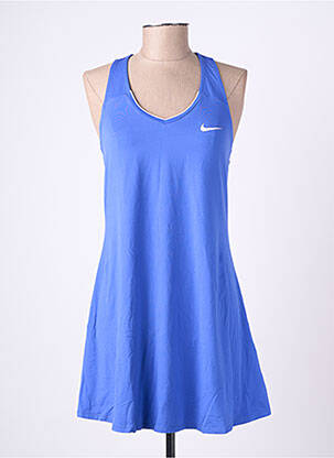 Robe courte sans manche sans manche bleu NIKE femme