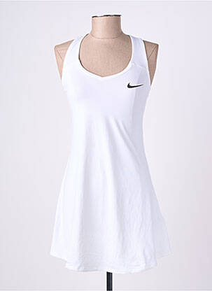 Robe courte sans manche sans manche blanc NIKE femme