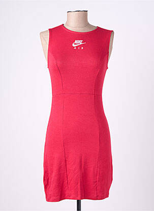 Robe courte sans manche sans manche rouge NIKE femme