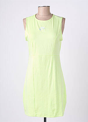 Robe courte sans manche sans manche vert NIKE femme
