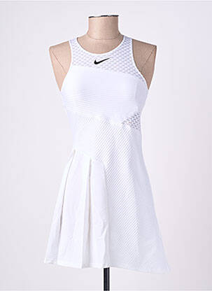 Robe courte sans manche sans manche blanc NIKE femme