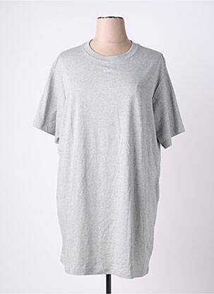 T-shirt coupe droite manches courtes gris NIKE femme