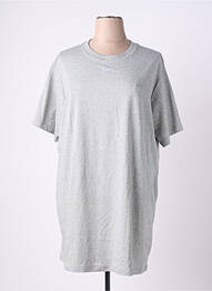 T-shirt coupe droite manches courtes gris NIKE femme