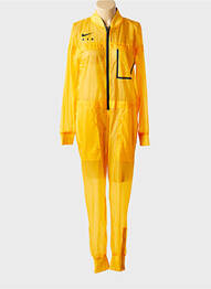 Combi-pantalon coupe cintrée manches longues orange NIKE femme