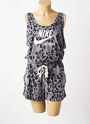 Combishort sans manche sans manche gris NIKE femme