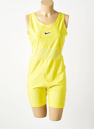 Combishort sans manche sans manche jaune NIKE femme
