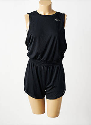 Combishort fermeture boutonnée au dos sans manche noir NIKE femme