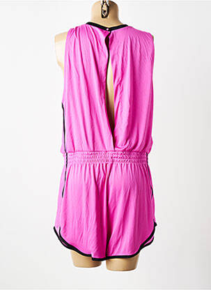 Combishort fermeture boutonnée au dos sans manche violet NIKE femme