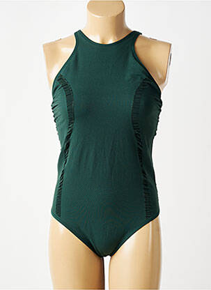 Body col rond sans manche vert NIKE femme