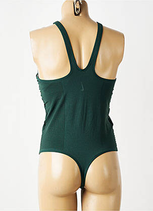 Body col rond sans manche vert NIKE femme