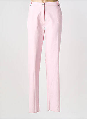 Jeans coupe slim stretch taille normale rose GUY DUBOUIS femme