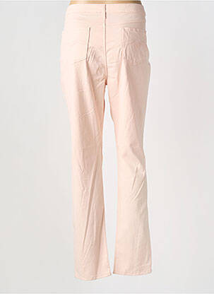 Pantalon slim tissage popeline taille normale rose GUY DUBOUIS femme