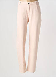 Jeans coupe slim tissage brut taille normale rose GUY DUBOUIS femme