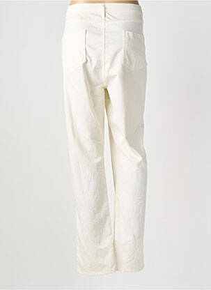 Jeans coupe slim tissage brut taille normale blanc GUY DUBOUIS femme