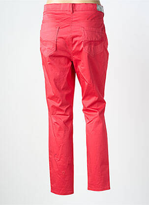 Pantalon droit stretch taille normale rose GUY DUBOUIS femme