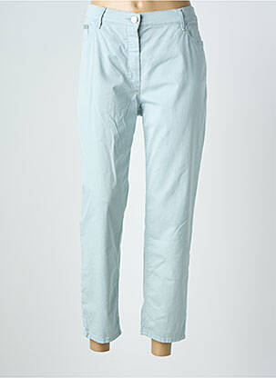 Pantalon 7/8 stretch taille normale bleu GUY DUBOUIS femme