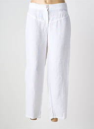 Pantalon 7/8 taille élastique taille normale blanc MERI & ESCA femme