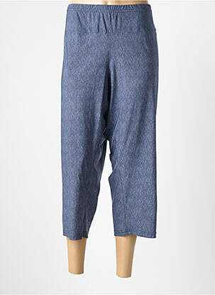 Pantacourt coupe droite taille normale bleu MERI & ESCA femme