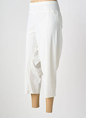 Pantacourt coupe droite taille normale blanc MERI & ESCA femme