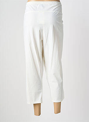 Pantacourt stretch taille normale blanc MERI & ESCA femme