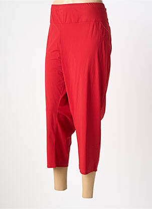 Pantacourt coupe droite taille normale rouge MERI & ESCA femme