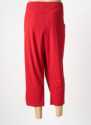 Pantacourt coupe droite taille normale rouge MERI & ESCA femme