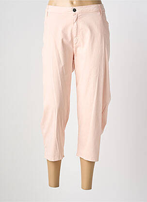 Pantacourt coupe droite taille normale rose GUY DUBOUIS femme