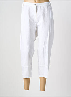 Pantacourt taille normale taille normale blanc GUY DUBOUIS femme