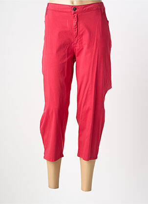 Pantacourt coupe droite taille normale rose GUY DUBOUIS femme