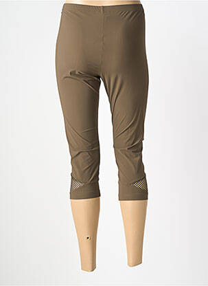 Legging stretch taille normale vert GUY DUBOUIS femme