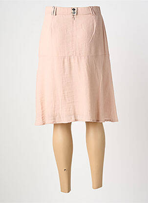 Jupe mi-longue coupe évasée rose MERI & ESCA femme