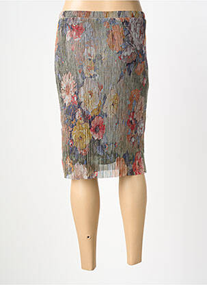 Jupe mi-longue taille normale gris FRANCE RIVOIRE femme