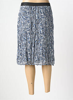 Jupe mi-longue taille normale bleu GUY DUBOUIS femme