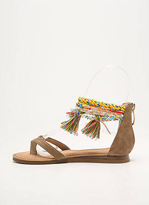 Tongs bout ouvert bout ouvert marron LES TROPEZIENNES PAR M.BELARBI fille