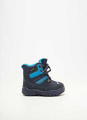 Bottines/boots fermeture lacets bout rond bleu SUPERFIT garçon