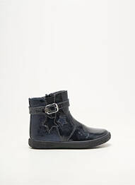 Bottines/boots semelle amovible bout rond noir NOËL fille