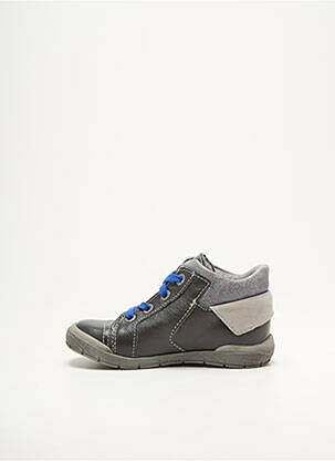 Bottillons fermeture lacets bout rond gris NOËL garçon