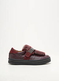 Baskets tissage satiné bout rond violet UNISA fille