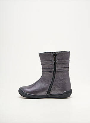 Bottes bout rond bout rond argent BOPY fille