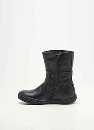 Bottes impression bout rond noir BOPY fille
